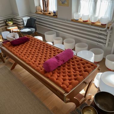 Hirsespreu Auflage für Klangliege