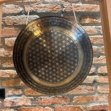 Tempel Gong | Blume des Lebens | 50 cm