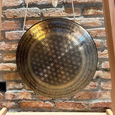 Tempel Gong | Blume des Lebens | 50 cm