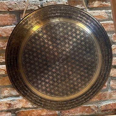 Tempel Gong | Blume des Lebens | 60 cm