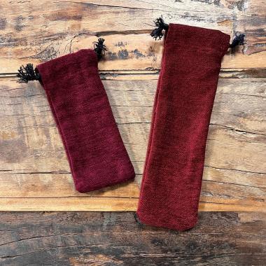 Stimmgabel-Taschen | Bordeaux-Rot