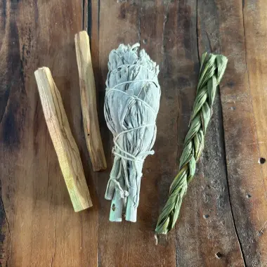 Smudging Trio | Weisser Salbei, Palo Santo & Süssgras