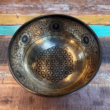 Klangschale | Blume des Lebens | ø 36 cm