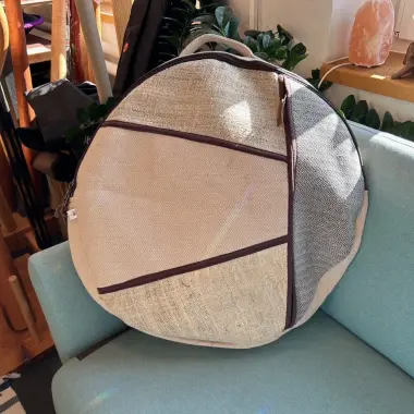 Trommeltasche aus Nepal mit Schulterriemen & Rucksackträgern | ø 62 cm