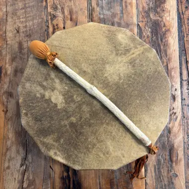 handgemachter Trommelstock Lederklöppel