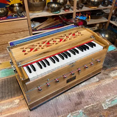 Harmonium | 3½ Oktaven | extra grosse Luftkammer | Teakholz | 432 Hz