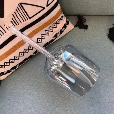 Alchemie Kristallklangkelch mit Bergkristallen im Griff| G4 in 432 Hz