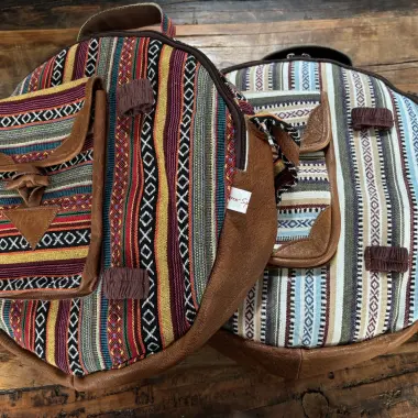 Trommeltaschen Nepal | ø 38-40 cm | Schulterriemen