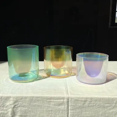 Alchemie Kristallklangschalen in F4