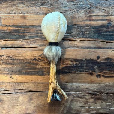 Kraftvolle Rohhaut Schellenrassel – Klang der Erde