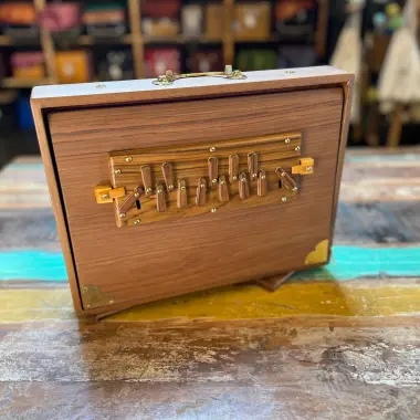 Teakholz Shruti Box | Gross | Tonumfang C3–C4 wählbar in 440 Hz oder 432 Hz