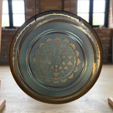 Wom VOX Gong | Handgefertigter Edelstahl-Gong | 60 cm