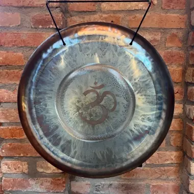 Wom VOX Gong | Handgefertigter Edelstahl-Gong | 40 cm