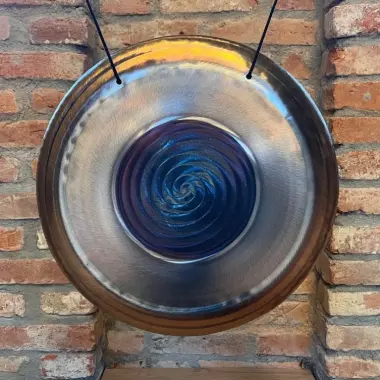 Wom VOX Gong | Handgefertigter Edelstahl-Gong | 40 cm