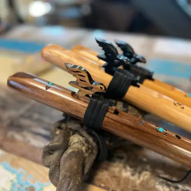 Die Sparrow Hawk Flöte in A-Moll | Spanische Zeder oder Walnuss | 48 cm