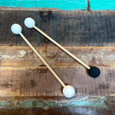 Hess Sound Doppelschlägel rund Kautschuk/Silikon/Filz