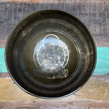 Klangschale ø 22.5 cm mit Buddha Motiv