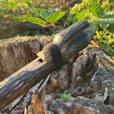 Gebetsflöte aus einem Ast in G | Teakholz | Nature Spirit