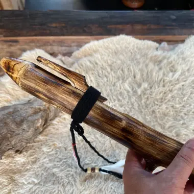 Gebetsflöte in E – 432 Hz | Spirit of Nature | Akazienholz, 61 cm