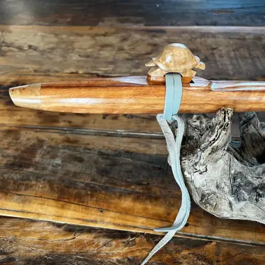 Gebetsflöte in E-Moll | Schildkröten Windblock | Padouk | Miguel Medina