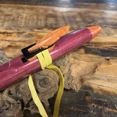 Gebetsflöte in F#-Moll | Feder Windblock | Amaranth | Miguel Medina