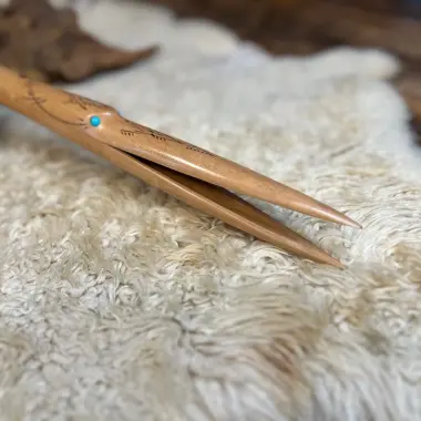 Gebetsflöte in G#-Moll | Kranichkopf | Ahorn Holz | Miguel Medina