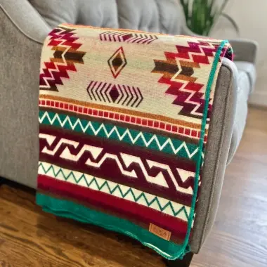 Alpaka Wolldecke | Lagune