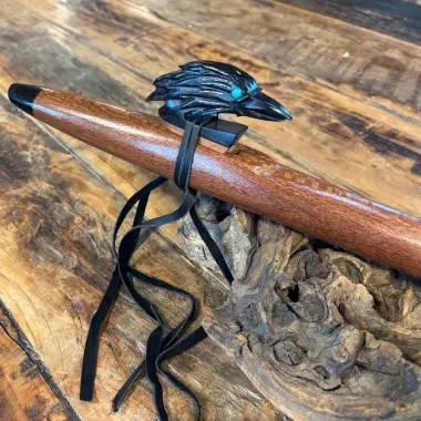 Gebetsflöte in D-Moll | Raben-Windblock | Perlholz | Miguel Medina