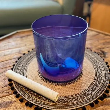 Alchemie Kristallklangschale in A3 | Alchemy Blue | 432 Hz