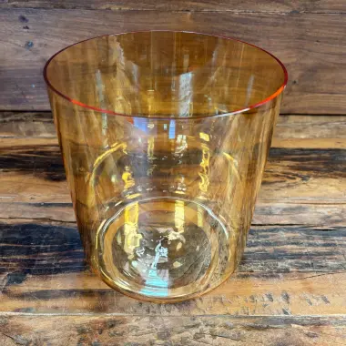 Alchemie Kristallklangschale in B(H)3 | Cosmic Light Orange | 432 Hz