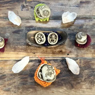 Chumpistein aus Alabaster – Symbol der Balance